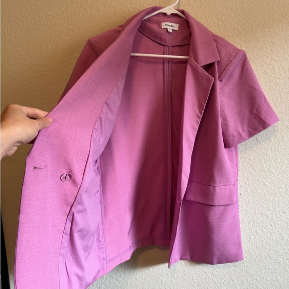 Pomelo brand Women's Pink Short Sleeve Blazer ( size S ) - Picture 5 of 15